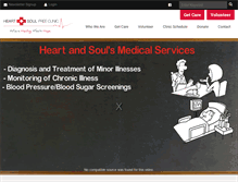 Tablet Screenshot of heartandsoulclinic.org